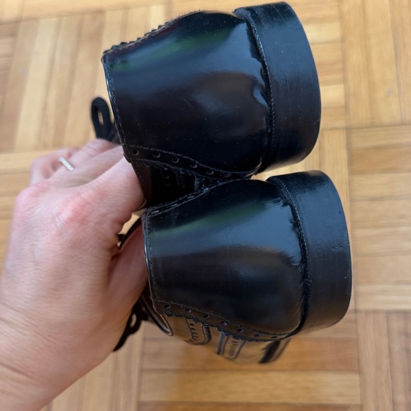 Classic Black Leather kids Dress Shoes - Picture 4 of 11